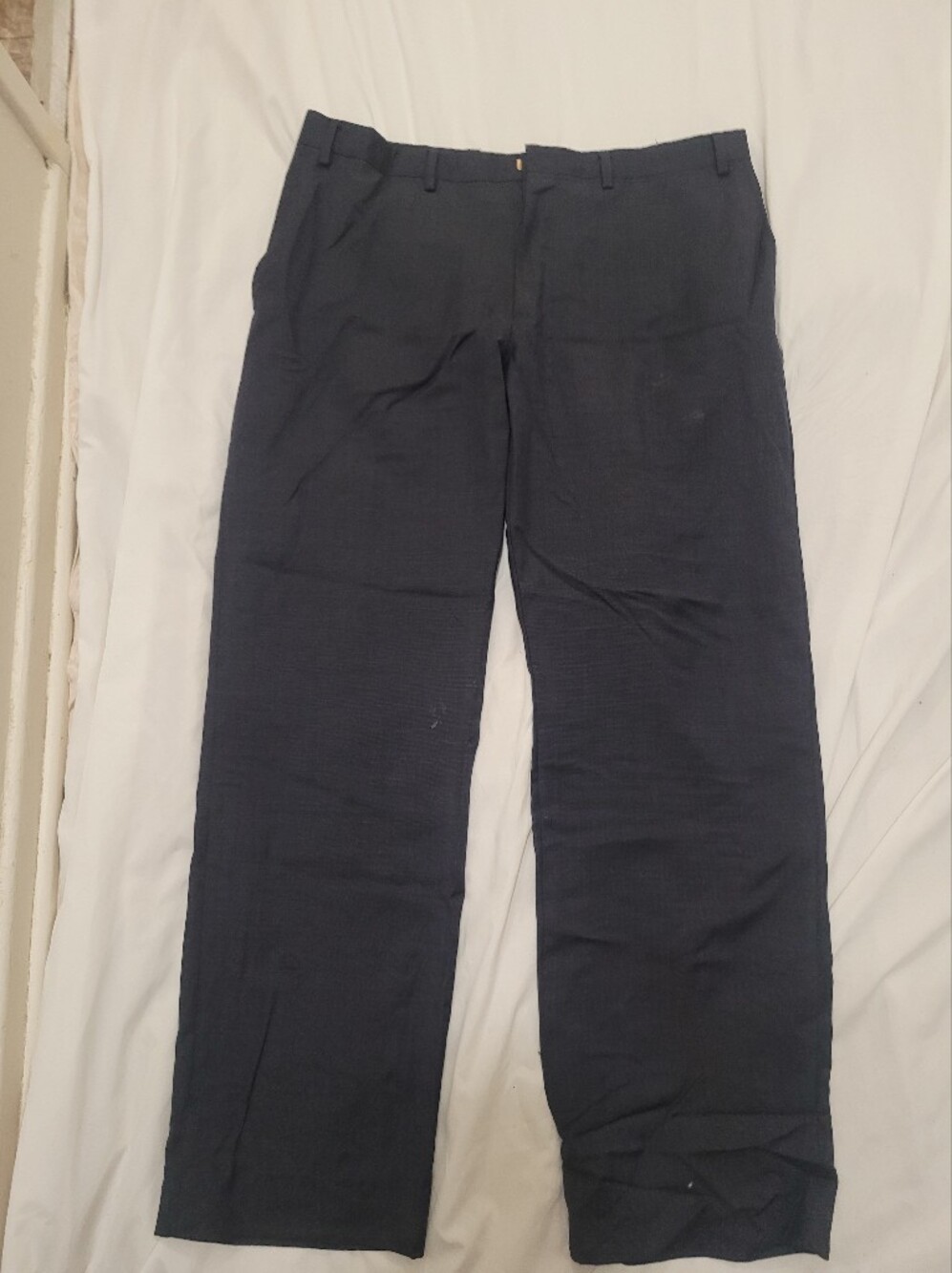 Men's Navy Dress Pants - Classic Tailored Look